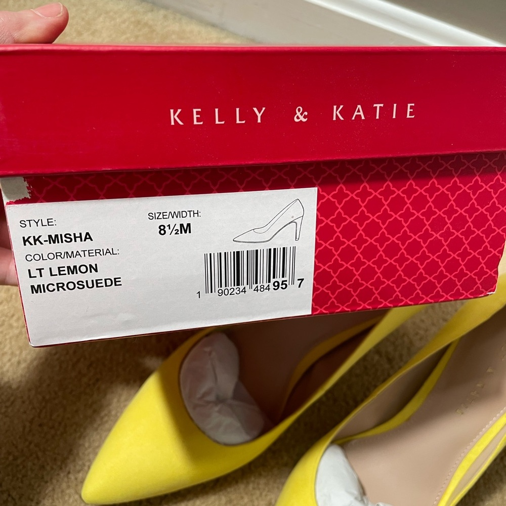 Kelly & Katie Misha Vibrant Yellow Heels 8.5 - Picture 4 of 4